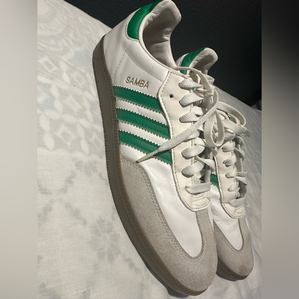 Adidas Samba OG 2011 White and Green men Sneakers size 10.5